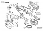 Bosch 0 601 933 358 Gbm 9,6 Vsp-3 Batt-Oper Drill 9.6 V / Eu Spare Parts